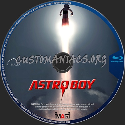 Astro Boy blu-ray label