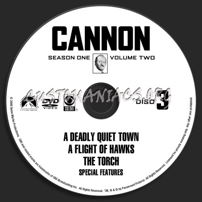 Cannon Season 1 Volume Two dvd label