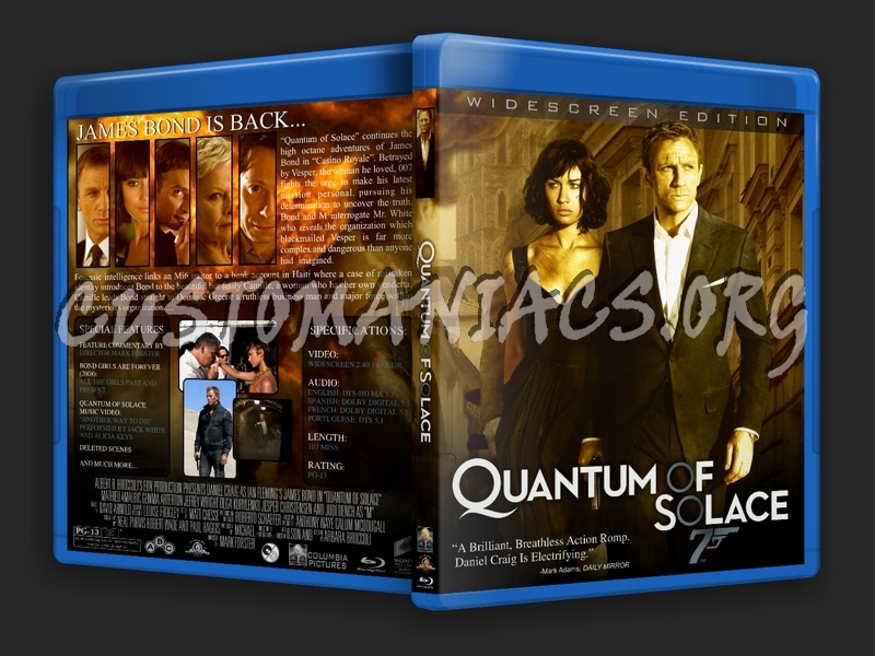 007 Quantum of Solace blu-ray cover