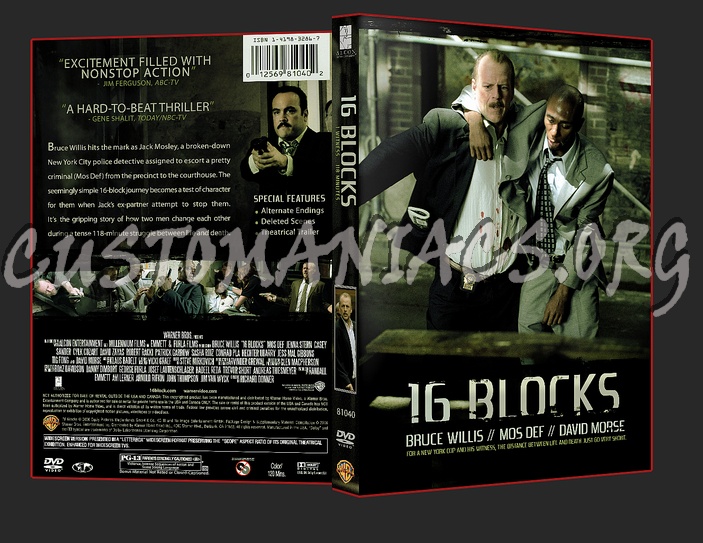 16 Blocks dvd cover