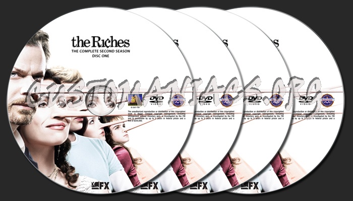The Riches Season 2 dvd label