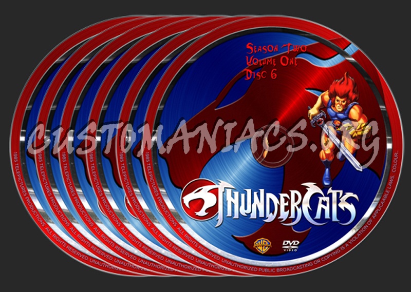 Thundercats Season 2 Volume 1 dvd label