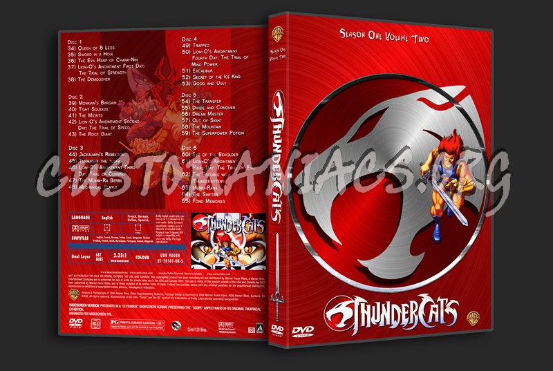 Thundercats Season 1 Volume 2 dvd cover