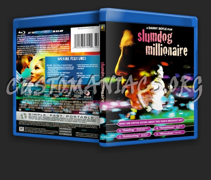 Slumdog Millionaire blu-ray cover