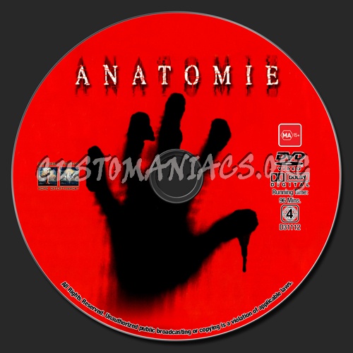Anatomie dvd label