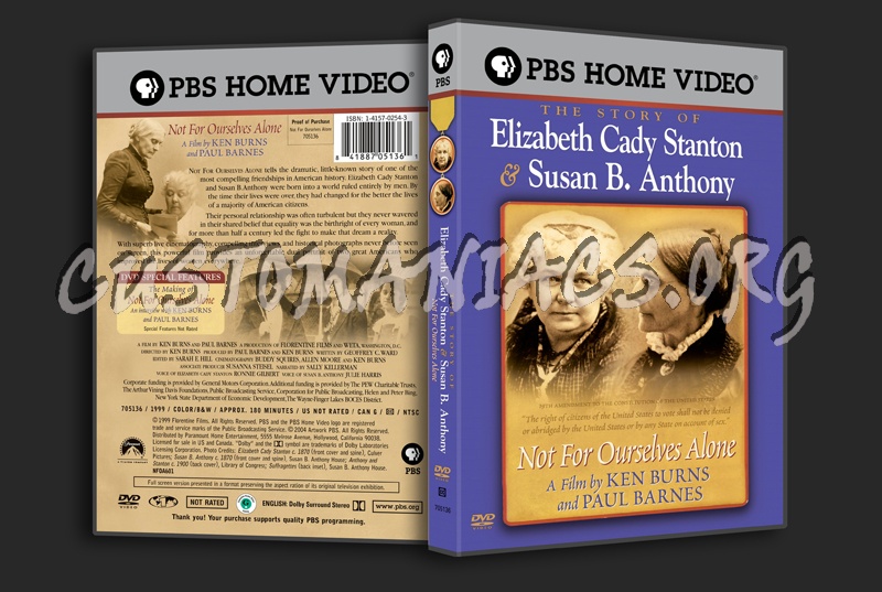 The Story of Elizabeth Cady Stanton & Susan B. Anthony dvd cover