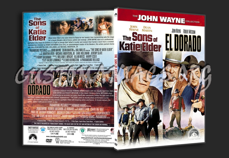 The Sons of Katie Elder / El Dorado dvd cover