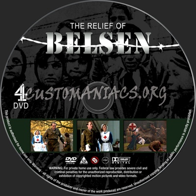 The Relief of Belsen dvd label
