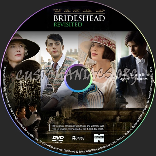 Brideshead Revisited dvd label