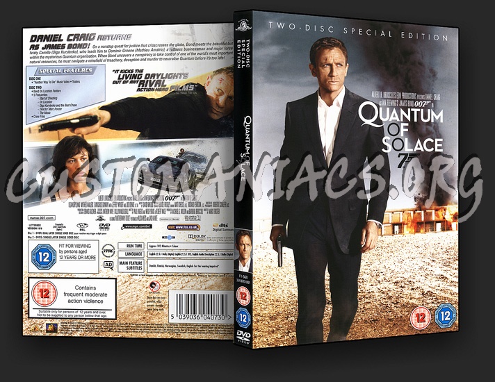 Quantum of Solace dvd cover