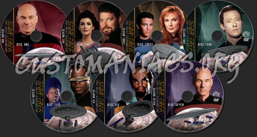 Star Trek The Next Generation - TV Collection dvd label - DVD Covers ...