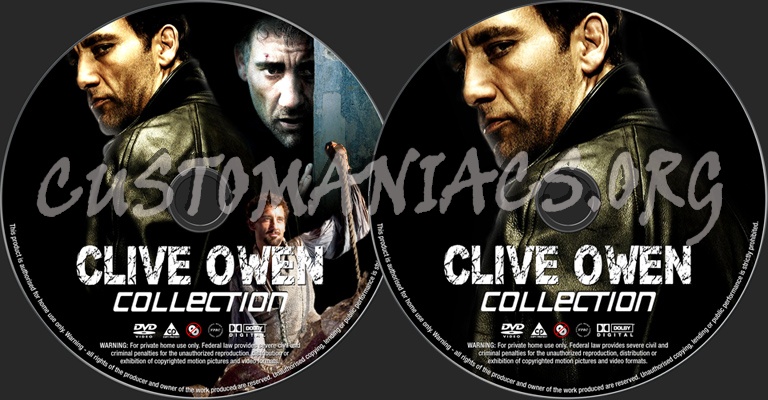 Clive Owen Collection dvd label