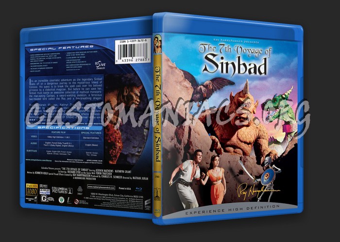 The 7th Voyage of Sinbad blu-ray cover