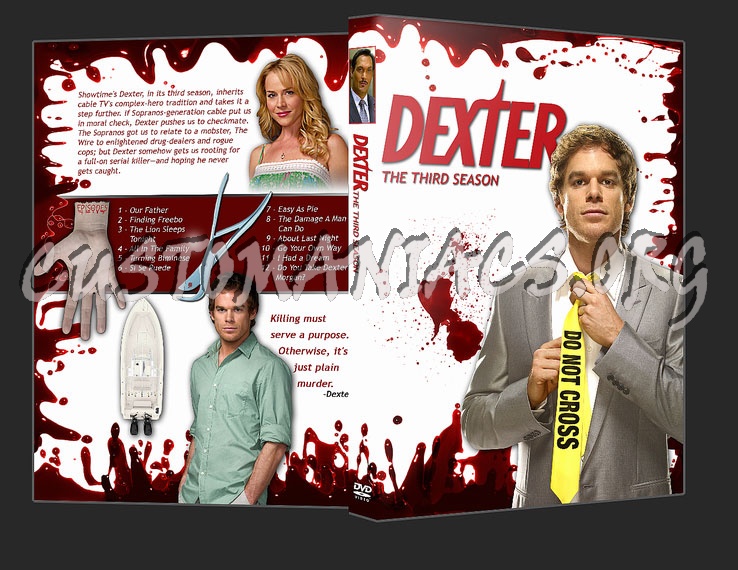 Dexter - Season 3 dvd cover