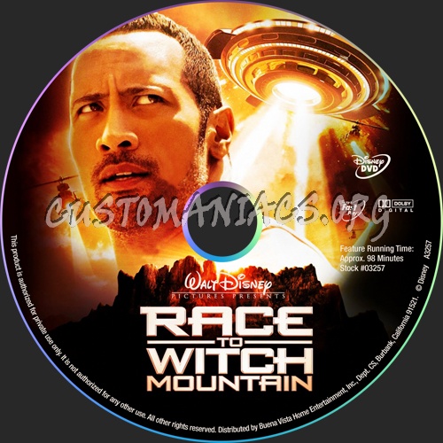 Race to Witch Mountain dvd label