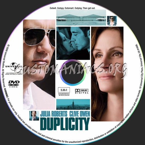 Duplicity dvd label