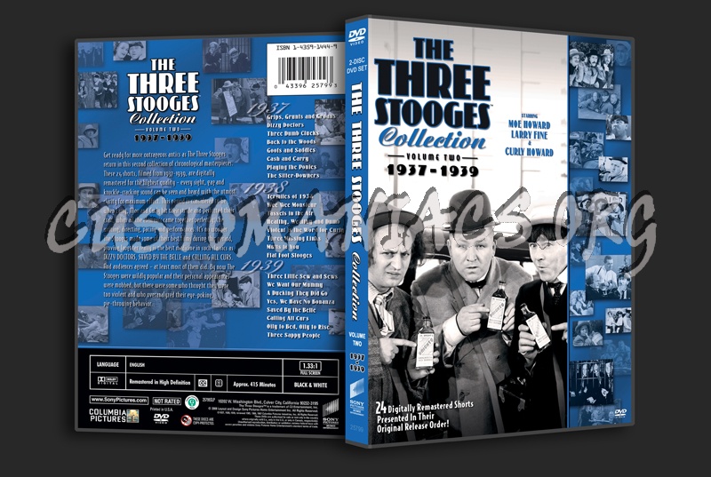 The Three Stooges Volume 2 dvd cover