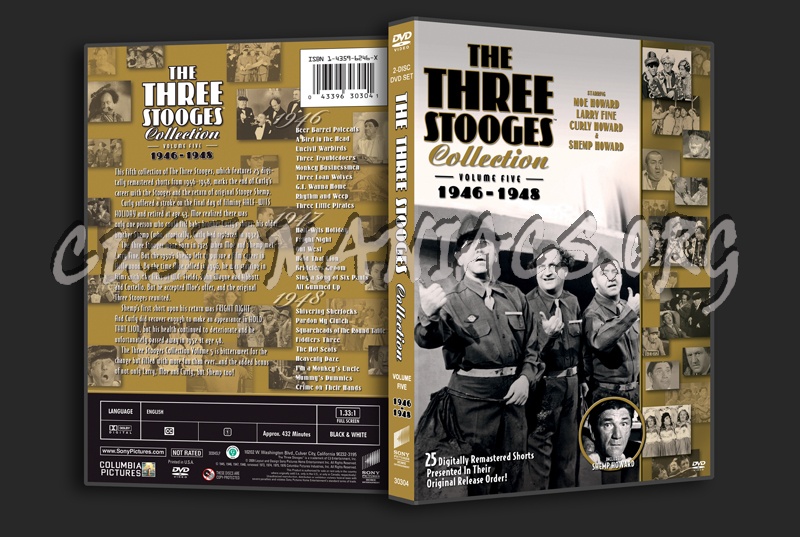 The Three Stooges Volume 5 dvd cover