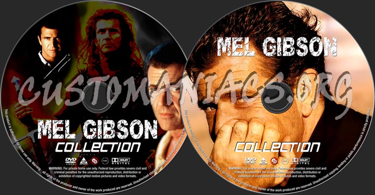 Mel Gibson Collection dvd label