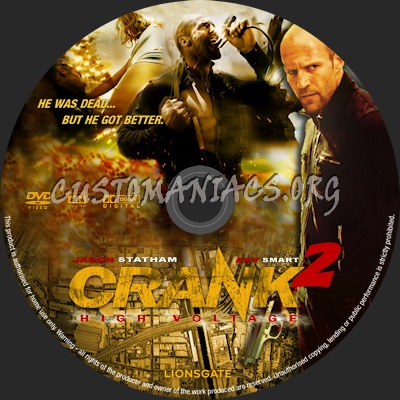 Crank 2: High Voltage dvd label