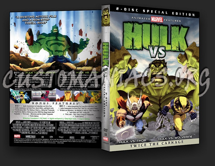 Hulk VS dvd cover