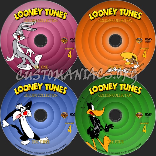 Looney Tunes Golden Collection dvd label