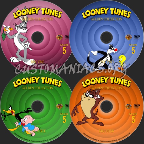 Looney Tunes Golden Collection dvd label