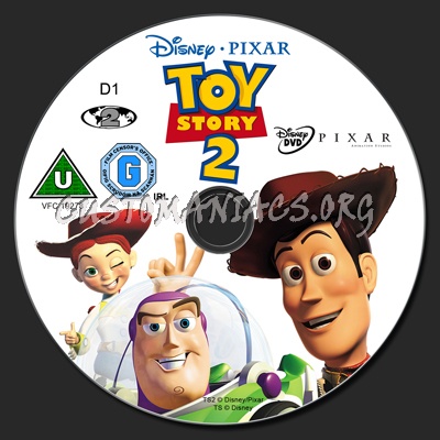 Toy Story 2 dvd label