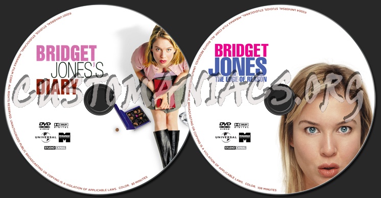 Bridget Jones's Diary / Edge of Reason dvd label