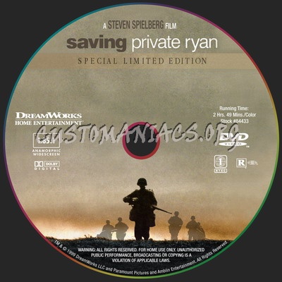 Saving Private Ryan dvd label