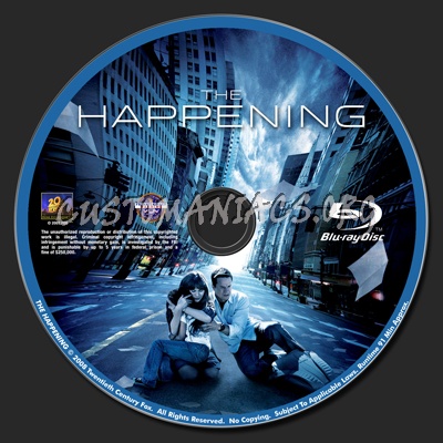 The Happening blu-ray label