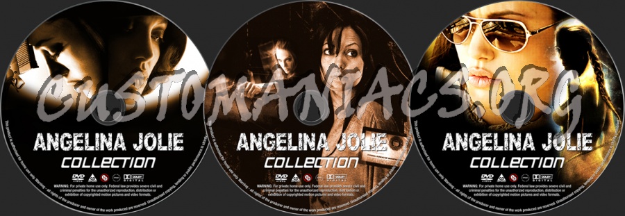 Angelina Jolie Collection dvd label