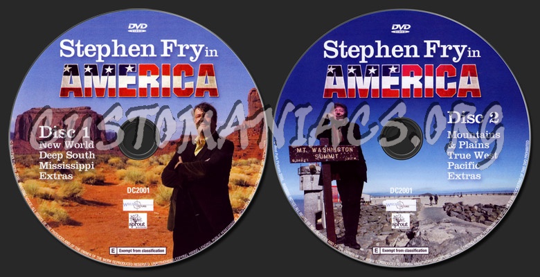 Stephen Fry in America dvd label
