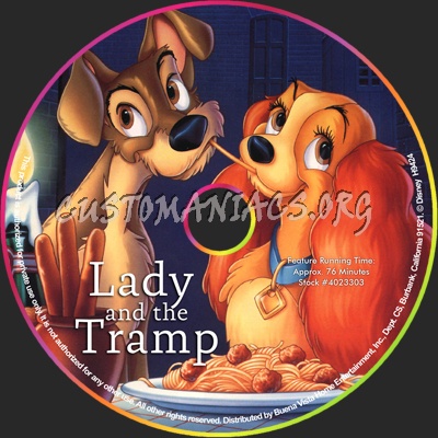 Lady And The Tramp dvd label