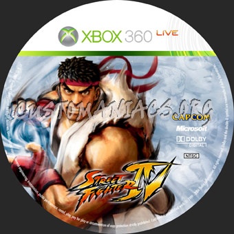 Street Fighter 4 dvd label