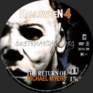 Halloween 4 dvd label