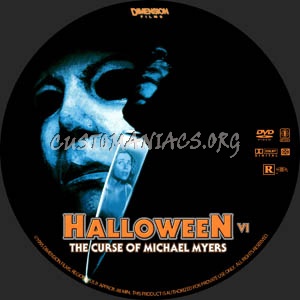 Halloween 6 dvd label