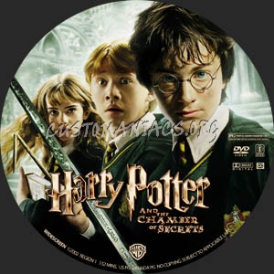 Hary Potter & the Chamber of Secrets dvd label