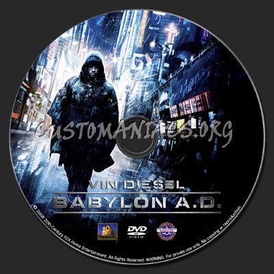 Babylon A.D. dvd label