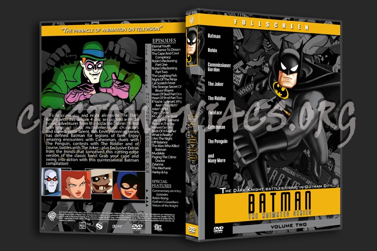 Batman The Animated Series. dvd cover