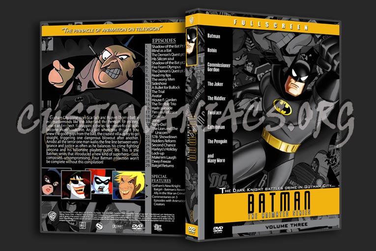 Batman The Animated Series. dvd cover