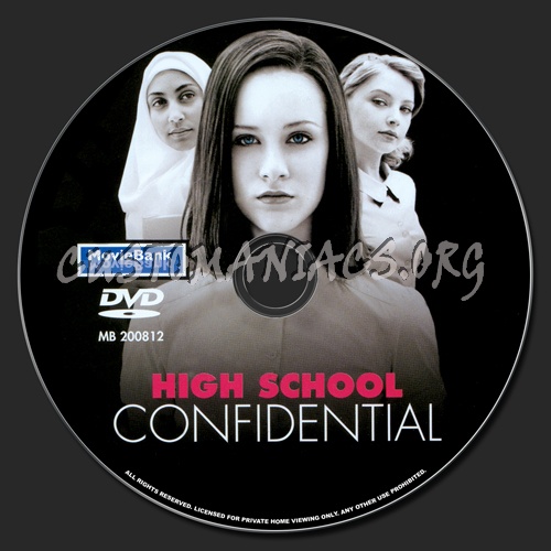 High School Confidential dvd label
