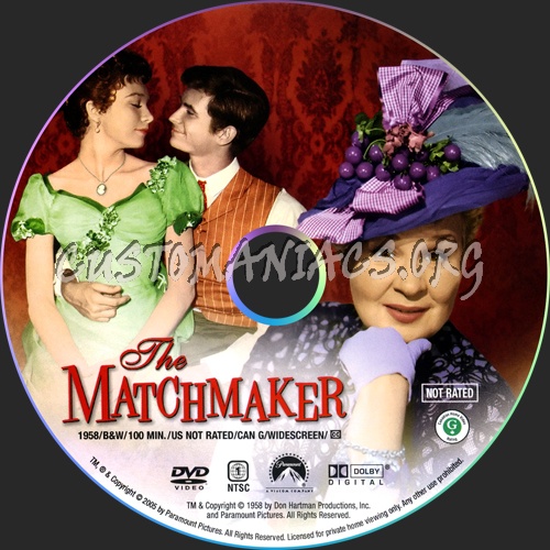 The Matchmaker dvd label