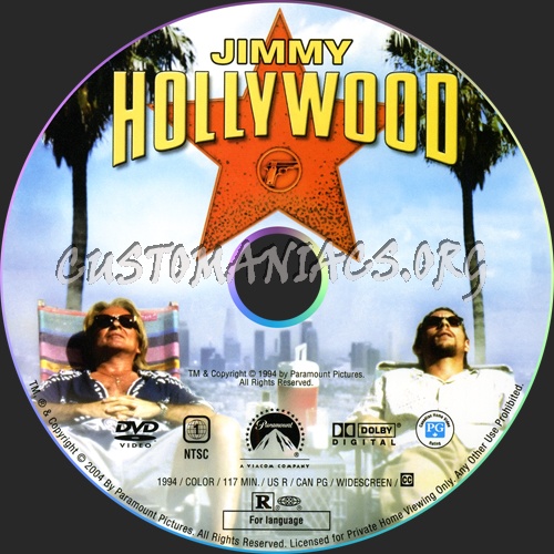 Jimmy Hollywood dvd label