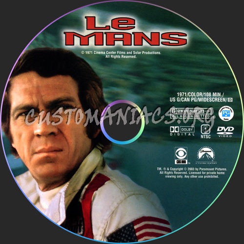 Le Mans dvd label