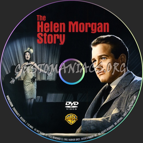 The Helen Morgan Story dvd label