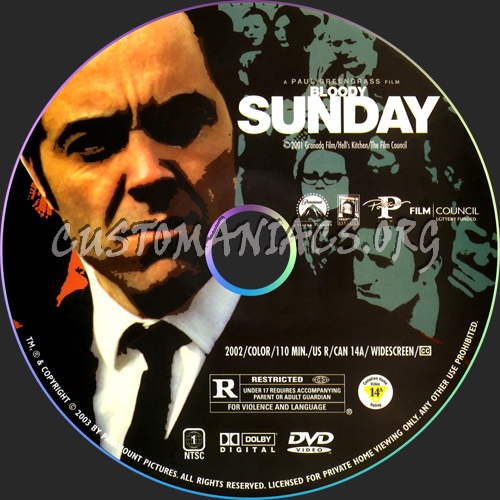 Bloody Sunday dvd label