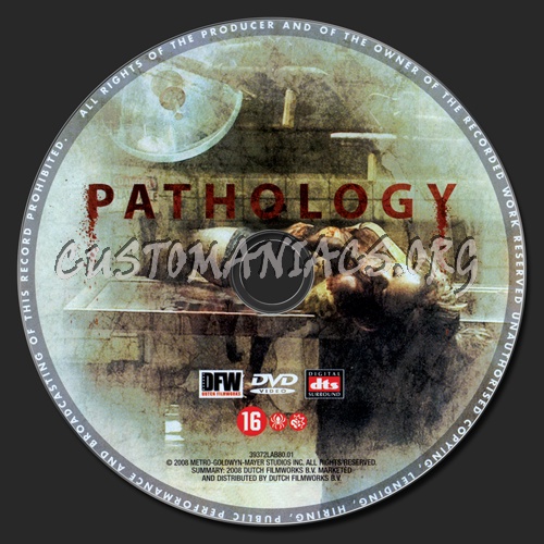 Pathology dvd label
