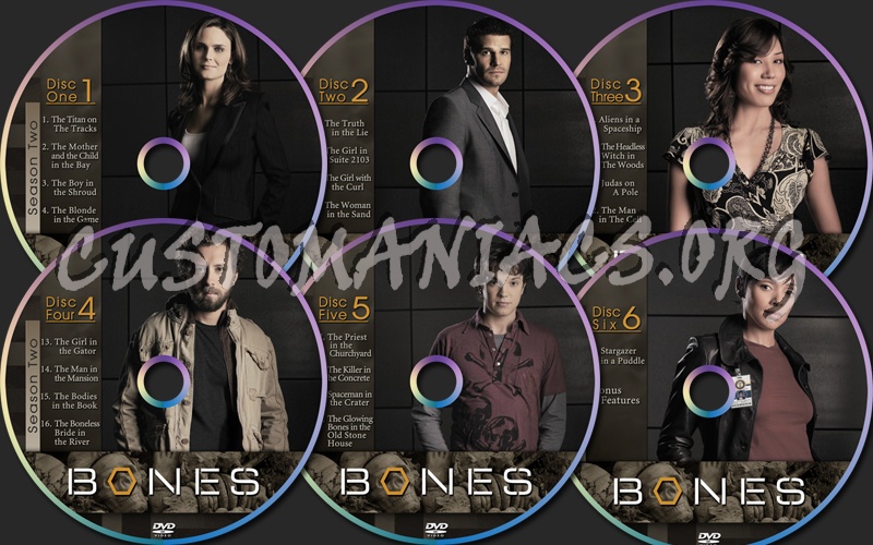 Bones Season Two dvd label