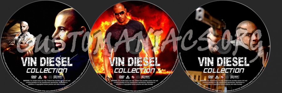 Vin Diesel Collection dvd label